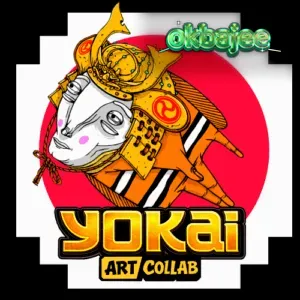 Yokai স্লট গেমের জাপানি থিমযুক্ত ইন্টারফেস এবং রঙিন গ্রাফিক্স